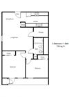2 Bedroom Floor Plan